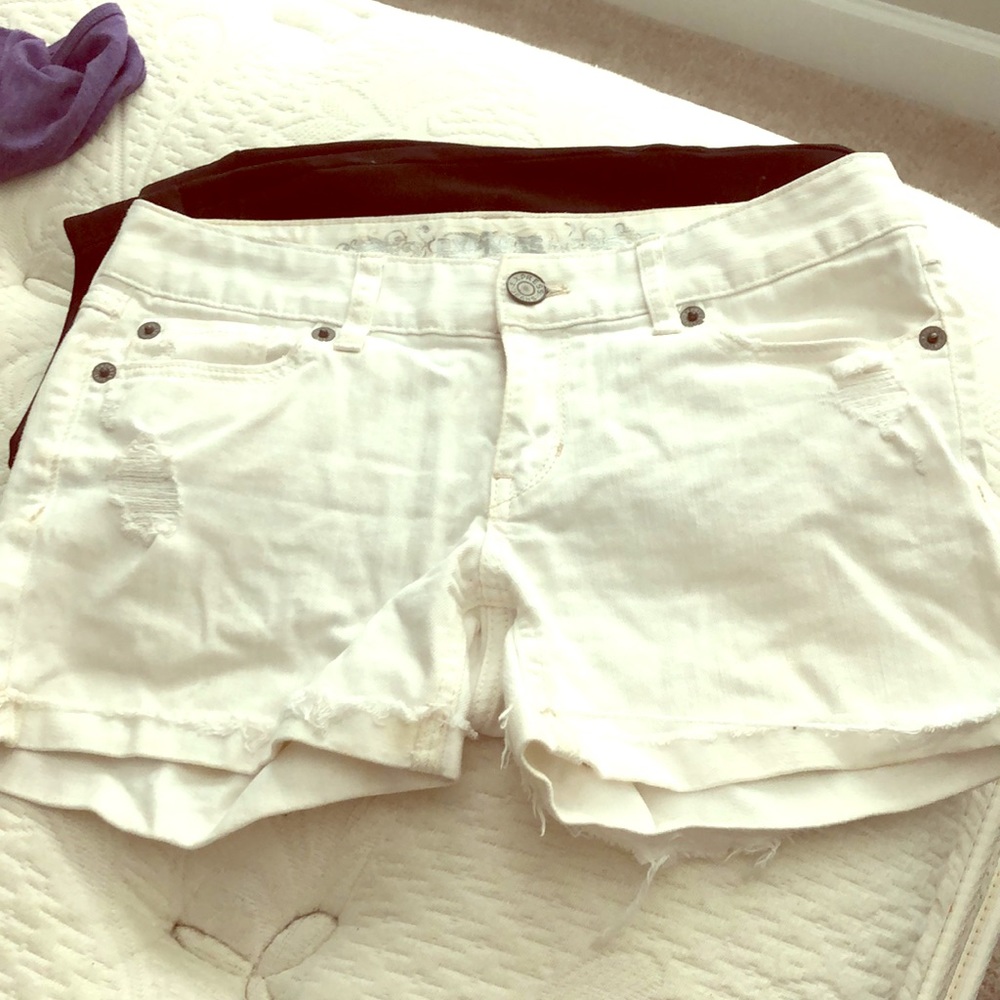 GUC Express denim distressed shorts
